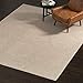 Rivet Geometric Wool Rug, 8' x 10', Green, Ivory