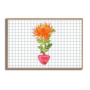 Framed Canvas Wall Art for Living Room, Bedroom Vase Canvas Prints for Modern Home Decoration Ready to Hang - 16"x24" inches