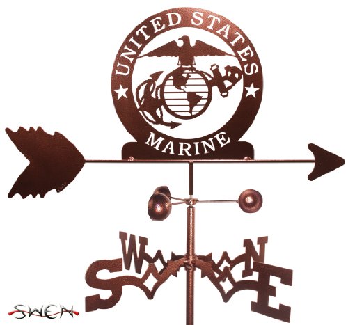 ARMED SERVICES US MARINES MARINE CORP USMC FLAT POST Mount Weathervane