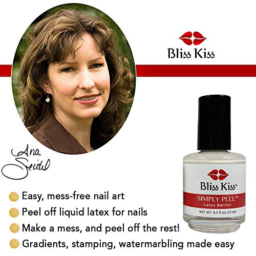 Bliss Kiss Simply Peel Latex Peel Off Cuticle Guard for Nail Art | 15 ml | Made in the USA - Thumbnail 5