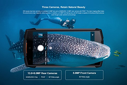 DOOGEE-S55-55-Pulgadas-relacin-18-9-Android-80-Smartphone-al-Aire-Libre-IP68-Impermeable-Antipolvo-Antigolpes-Carga-rpida-de-la-batera-5500mAh-Octa-Core-4GB-64GB-Negro