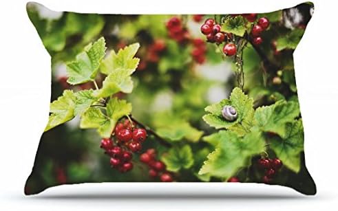 Huahs Queen Pillowcase Size 20 x 30 Inches Cotton Pillowcases Decorative Pillow Cover Case with Hidden Zipper Decor Cushion Covers - Nature currant Snail summer nature For Sofa