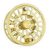 Piscifun Blaze Mid Arbor Fly Fishing Reel 5/6 wt Spare Spool Gold