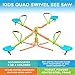 Pure Fun Kids 360-Degree Quad Swivel Seesaw, Indoor or Outdoor
