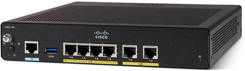 Cisco 921 Integrated Services Router GigE 4 Port Switch 1GB 2GB SSD
