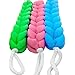 3 Mesh Sponge Braided Back Rope Scrubber Bath Shower Spa Exfoliating Body Brush