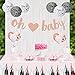Baby Shower Decorations for Girl or Boy - OH Baby Party Supplies for 16 - Banner, Balloons, Plates, Cups, Napkins, Sash - Rose Gold Premium Collection - 115 Piece Kit