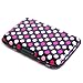 HDE Aluminum Travel Wallet Credit Card Case with RFID Blocking Protection (Pink & White Polka Dot)