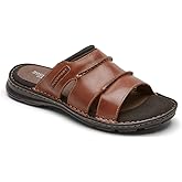Rockport Men's Darwyn Slide Sandal, COACH BROWN, 11