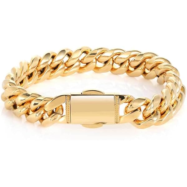 Amazon.com: Skcess Bracelet Men Gold, Chain Bracelets Dragon Head