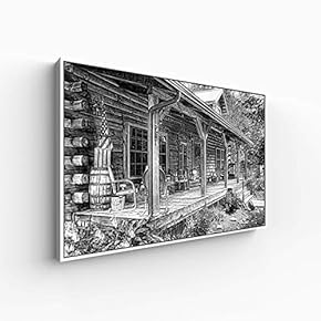 Canvas Wall Art for Living Room, Bedroom Black and White Construction Framed Canvas Prints for Home Decoration Ready to Hang - 16x24 inches