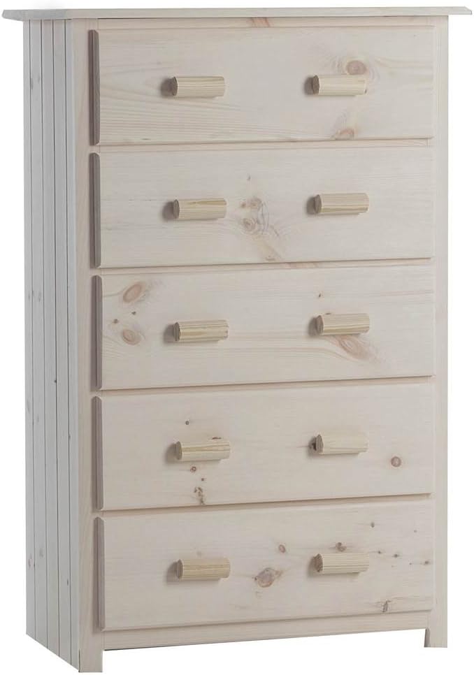 Amazon Com Chelsea Home Burlington Cabin 5 Drawer Super Chest In