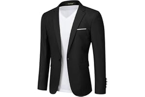 Cloudstyle Men's Suit Jacket One Button Slim Fit Sport Coat Business Daily Blazer