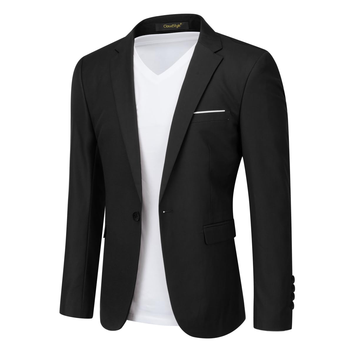 Cloudstyle Men's Suit Jacket One Button Slim Fit