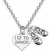 Sportybella Tap Dance Necklace- Tap Dance Jewelry, Love Dance Necklace- Gift For Dancers, Dance Recitals, Dance Teams & Dance Teachers