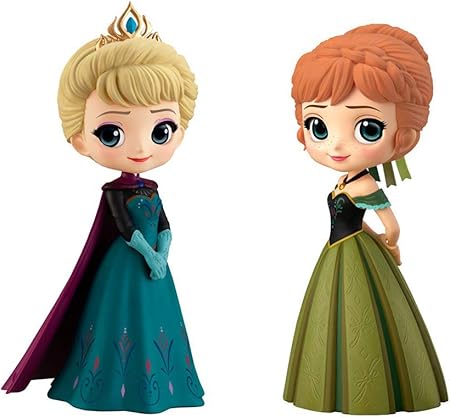 Amazon Q Posket Disney Characters Elsa Coronation Style Q Posket Disney Characters Anna Coronation Style エルサ アナ 通常カラーver セット フィギュア ドール 通販