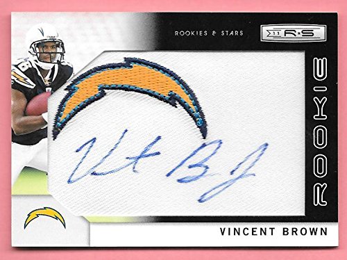 2011 Panini Rookies & Stars #278 Vincent Brown Autograph RC #057/299