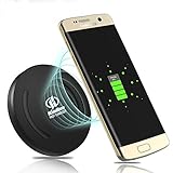 Fast Wireless Charger,KimHee Fast Charge QI Wireless charging pad.more Fast,and Light.built-in wireless charging receiver.Stand for Samsung iphone,etc,Compatible with Standard Qi-enabled devices