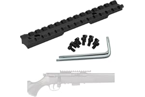 Gotical 5.8in Long Scope Rail Mount 93 / 93r17 / Mark II w/1-5/8 Aluminum Construction Matte Black Anodizing, 20 in/lbs, Mounting Hardware #8-40 X 1/4 Screws