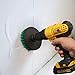 HIWARE 4 Pcs Drill Brush - White