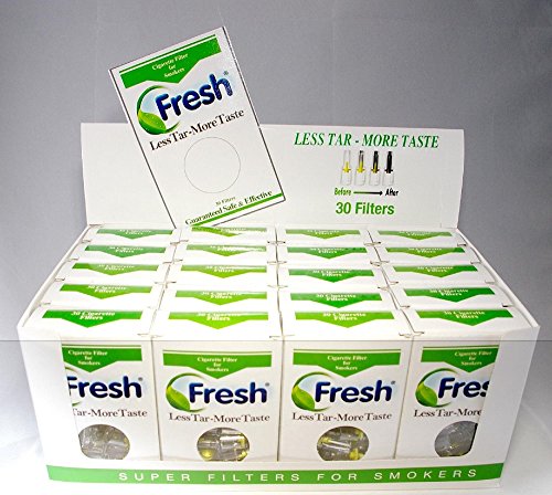 FRESH Cigarette Filters - 20 Packs = 600 Filters. Take the NIC OUT!