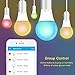 Smart Bulb,Wi-Fi Smart Led Light Bulb (100W Equivalent) Compatible Amazon Alexa Google Home,App&Voice Controlled Party Bulbs Color Changing Dimmable Night Light Wake Up Lights(e26/e27) - 2 Pack
