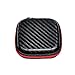 F&K Earbuds Case with Internal Mesh Pocket for Earphone or Smartphone's Charging Cable SMD card USB cable Earphone Case Headphone Case Carrying Case (Black, Small Size)