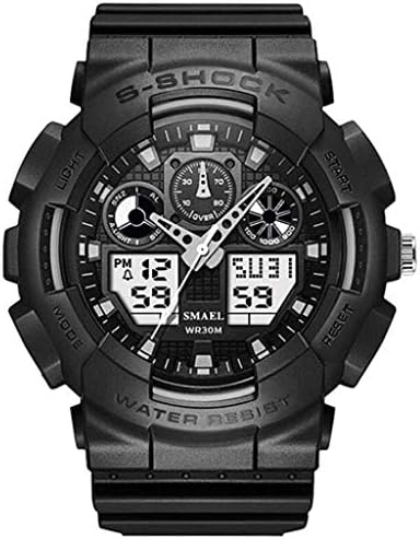Watches for Men Hessimy Men's Digital Sports Watch LED Screen Large Face Military Watches and Waterproof Casual Luminous…
