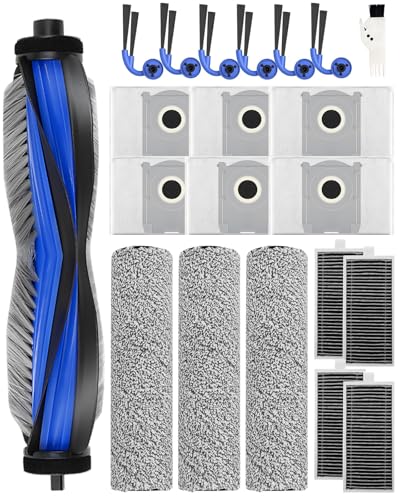 X9 Pro Omni Accessories for Ecovacs Deebot X9 Pro Omni / X11 Pro Omn, 1 Main Brush, 3 Roller Brush, 6 Dust Bags, 6 Side Brushes, 4 Filters, Cleaning Brush