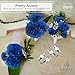 Royal Imports Artificial Carnations, Silk Faux Flowers, for Funeral Arrangements, Wedding Bouquets, Cemetery Wreaths, DIY Crafts - 100 Single 5