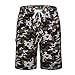 Men's Swim Trunks Quick Dry Camo Board Shorts Daily Beach Shorts with Pockets