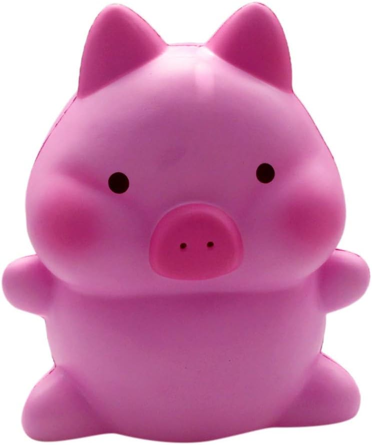 FILOL Large Squishies Cute Big Pig Slow Rising Toys Cream Scented Stress Relief Toy Birthday Gifts for Boys/Girls/Kids (Purple)