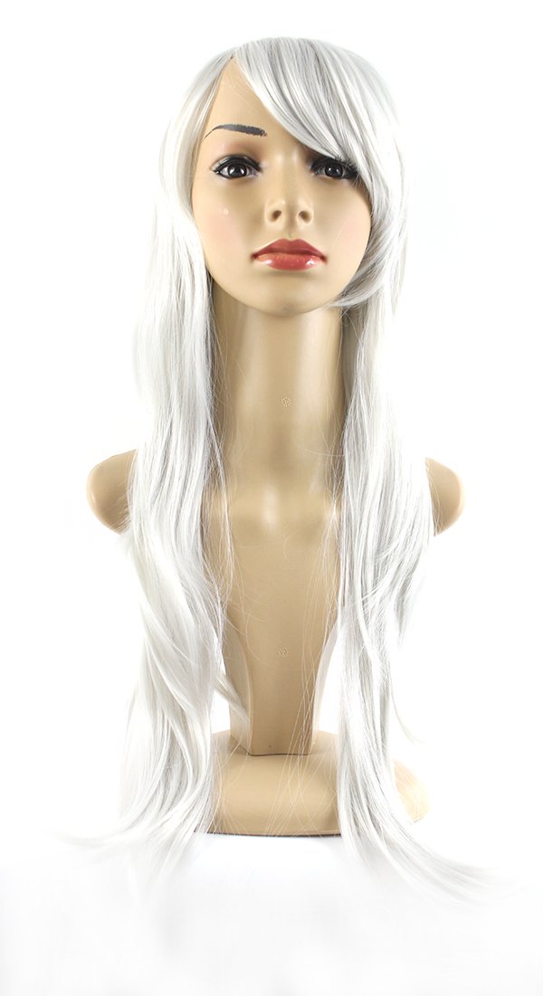 Xiaoyu 20"70cm Natural Design Long-length Cosplay Costume Party Wigs - Silver