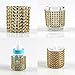 Aytai Rhinestone Mesh Bling Napkin Rings for Wedding Decoration, Plastic Chair Sash Bows,Napkin Holder for DIY Party Birthday Banquet Supply 5 x 1.6inch (50, Gold)