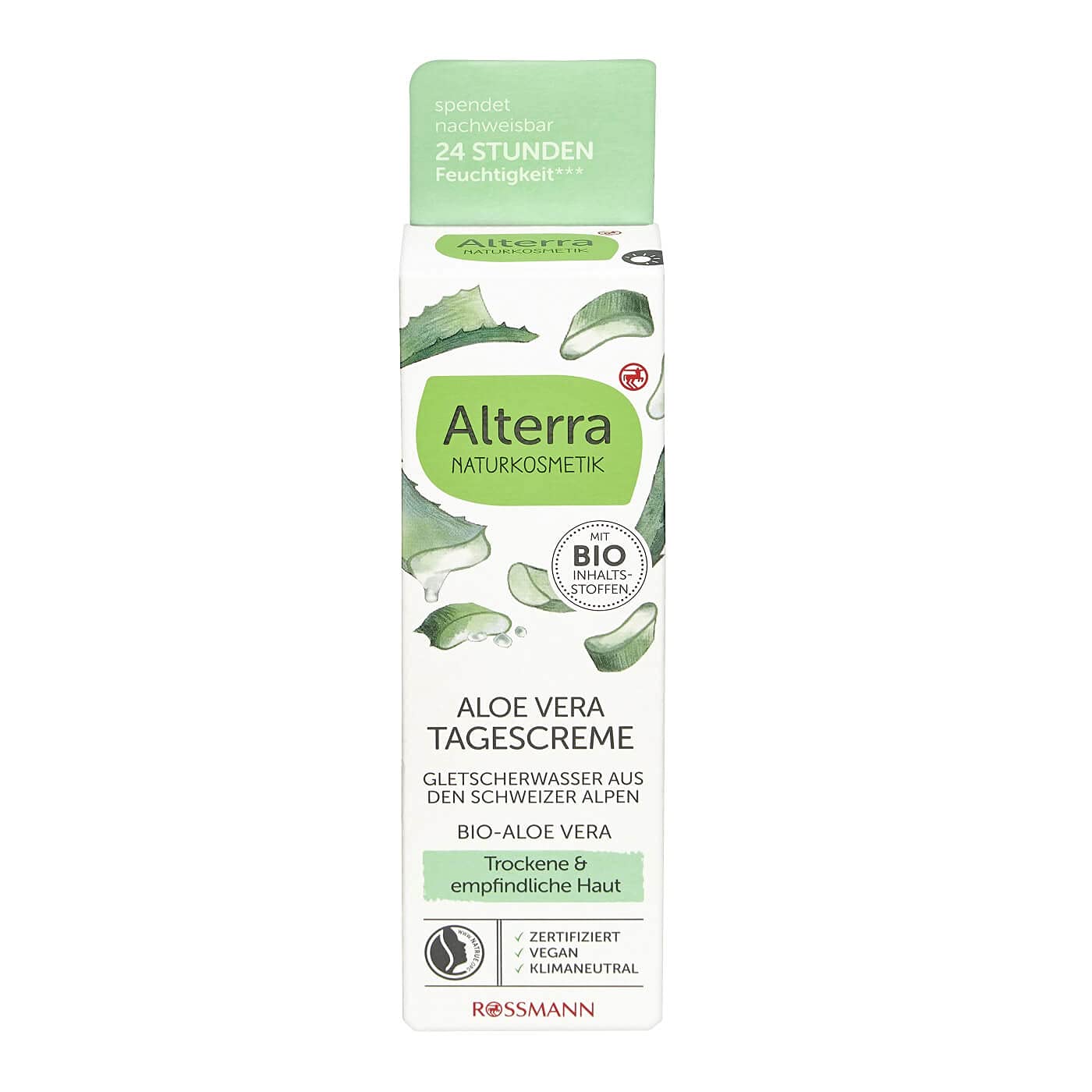 Alterra Organic Aloe Vera Day Cream for Dry and Sensitive Skin 50 ml