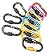 GLOUE Aluminum D-ring Locking Carabiner Keychain Spring Clip Lock Carabiner Hook Outdoor Camping Equipmengt - Professional Outdoor Camping Equipment - caribeaner,Lock Buckle(10PCS)