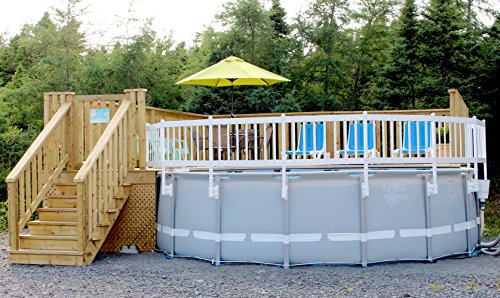 Blue Wave NE1333 Above Ground Pool Fence Kit, 2 Sections, Taupe - Thumbnail 4