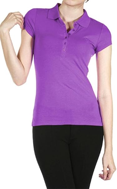 women's cap sleeve polo shirt