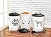 Amici Pet, , Zentangle Pet Food Large Metal Storage Bin, Dog, 17 lb Capacity, Small