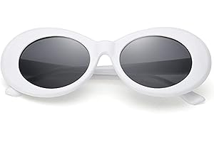 FOURCHEN Clout Goggles Sunglasses for kids Bold Retro Oval Round Lens