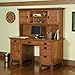 Home Styles Arts and Crafts Cottage Oak Double Pedestal Desk and Hutch by Home Styles
