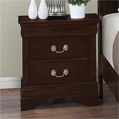 Coaster Home Furnishings CO- Louis Philippe 2-drawer Nightstand, Cappuccino