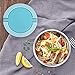 Vacuum Insulated Food Jar 22 Ounce Lunch Thermos with Handles, Portable Stainless Steel Lunch Containers, Stay Hot for 5h Cold for 10h, Blue