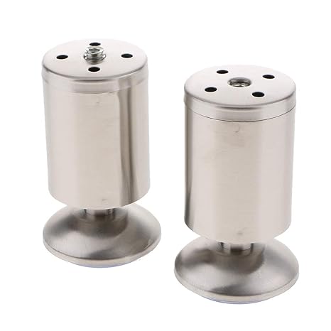 Flameer 2 Non Skid Stainless Steel Plinth Legs For Kitchen Cabinet