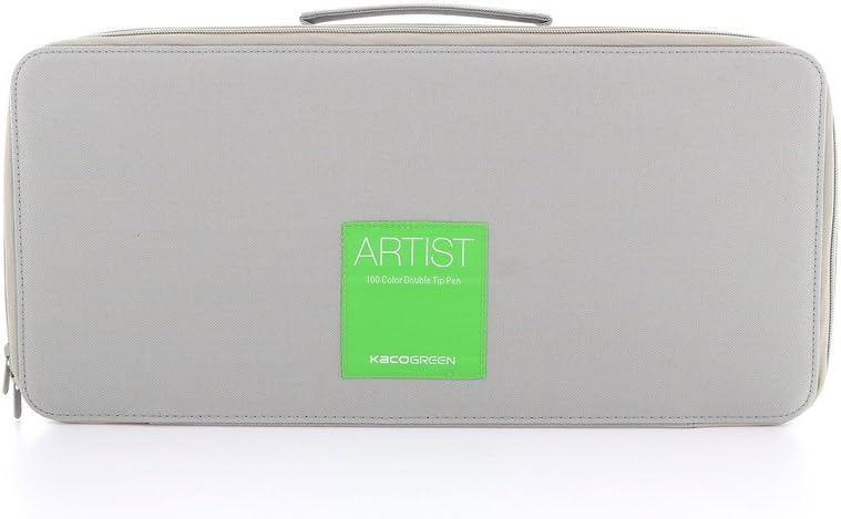 Scooboo 100 Dual Tip Brush Pens and Fine-liners Set with Fabric Hard Case (Professional Imported Product)