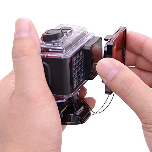 Underwater Diving Lens Filter Kit for Garmin Virb Ultra 30 Camera with Waterproof Housing by HOLACA
