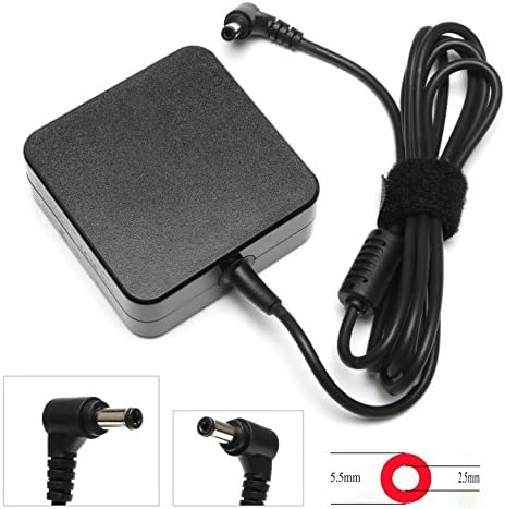 65W AC Laptop Adapter Charger for Asus X550 X550C X550CA X550L X550LA X550LB X551 X551C X551CA X551M X551MA Power Supply Cord 19V 3.42A P/N ADP-45BW ADP-65JH BB EXA0703YH PA-1700-02 PA-1650-78