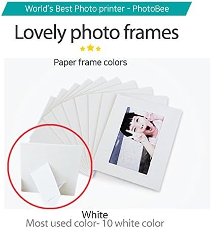 PhotoBee Paper Frame - Stand type - White only (10 white Frames)