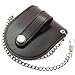 LYMFHCH Bronze Leather Chain Pocket Watch Holder Storage Case Box Coin Purse Pouch Bag