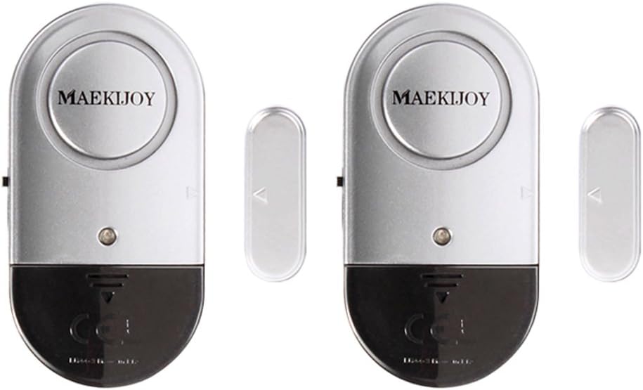 Window door alarm, ultra thin door, window, burglar alarm with loud 120 dB sirens.